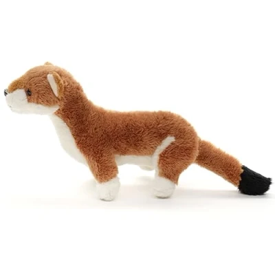 Abbildung von Uni Toys Wiesel Plushie 22 cm (Länge) Plüsch Marder Plüschtier, Kuscheltier