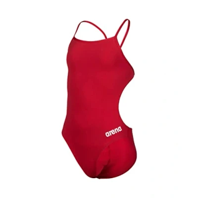 Abbildung von ARENA Mädchen Girl&#039;s Team Swimsuit Challenge Solid Badeanzüge, Black white, 164 EU