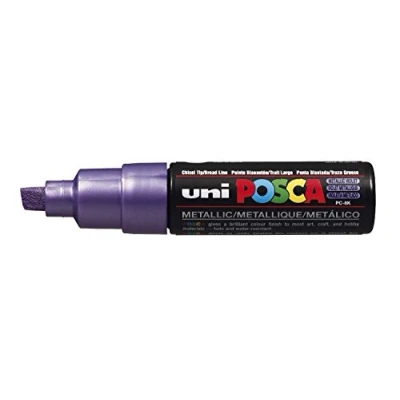 Abbildung von uni ball 182688 POSCA Marker mit breiter Keilspitze, violet metallic