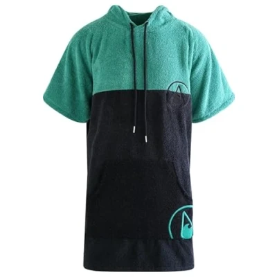 Abbildung von WAVE HAWAII Poncho Aveiro Surfponcho 100% Baumwolle für Körpergrößen von 170 200 cm Umkleidehilfe Schwimmen Strand Surfen Badetuch mit Badeponcho Duschponcho Damen Herren Erwachsene