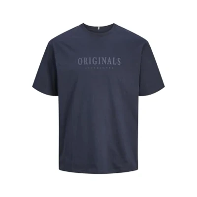 Abbildung von JACK &amp; JONES Herren Rundhals T Shirt JORFREDERIKSBERG Regular Fit S XXL Cotton, Größe:S, Farbe:Sky Captain 12262494