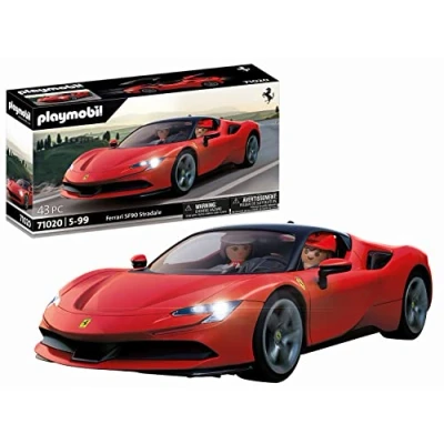 Abbildung von PLAYMOBIL 71020 Ferrari SF90 Stradale mit Lichteffekten, Supersportwagen, Sammlerstück für Autofans, Spielzeug Sammler und Kinder ab 5 Jahren