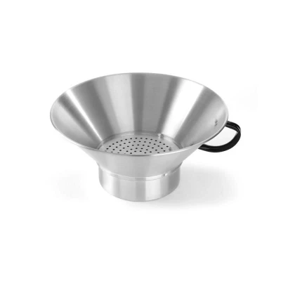 Abbildung von HENDI Frittierseiher Aluminium ø 40 x 17 cm mit Griff Sieb entnehmbar, Gastro Pommes Frites Abtropfschüssel
