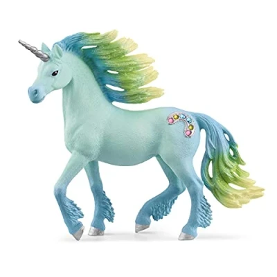 Abbildung von schleich 70722 Zuckerwatte Einhorn Hengst, für Kinder ab 5 12 Jahren, BAYALA Spielfigur