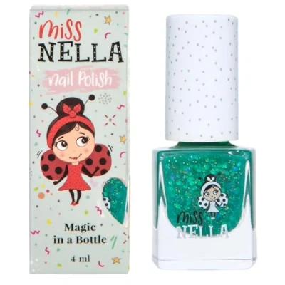Abbildung von Miss Nella FIELD TRIPS Spezieller Grün Nagellack für Kinder, Peel Off Formel, wasserbasiert und geruchsneutral