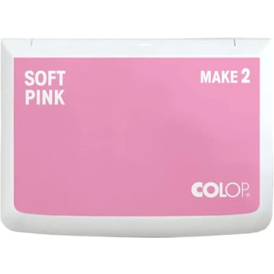 Abbildung von COLOP Stempelkissen MAKE 2 soft pink 70 x 110 mm, Kissen für traditionelle Handstempel und Kreativstempel