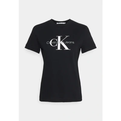 Abbildung von Calvin Klein Jeans CORE Monogram Regular Tshirt print, Damen, Größe: XXS, Black