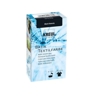 Abbildung von KREUL 98536 Batik Textilfarbe Black Beauty, 70 g, Farbpulver zum Batiken und Färben von Textilien