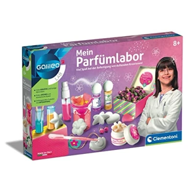 Abbildung von Clementoni Galileo Lab Mein Parfümlabor, wohlriechende Düfte und Parfüms, spannender Experimentierkasten für Zuhause, Spielzeug Kinder ab 8 Jahren von 59070