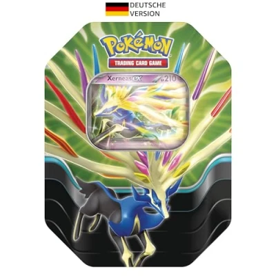 Abbildung von Pokémon Sammelkartenspiel: Tin Box Azur Legenden: Xerneas ex (4 Boosterpacks &amp; 1 holografische Promokarte)