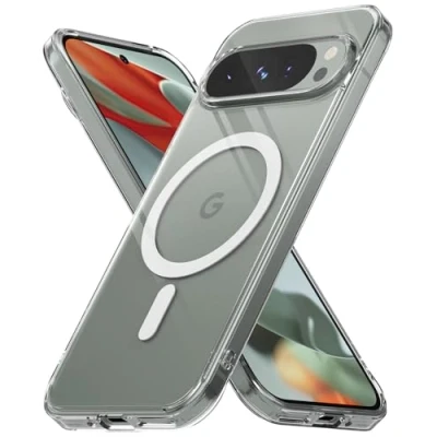 Abbildung von Ringke Fusion Magnetic Case Kompatibel mit Google Pixel 9 Pro / Hülle, Langfristige Klarheit Kratzfest Stoßfest Hart Rücken Durchsichtige Handyhülle für Magnetisches Laden/Zubehör Clear