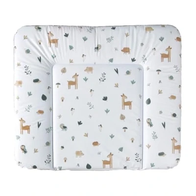 Abbildung von Rotho Babydesign wickelauflage breit (85 x 72 cm) wickeltischauflage abwaschbar wickelmatte wasserdicht Motiv Waldtiere