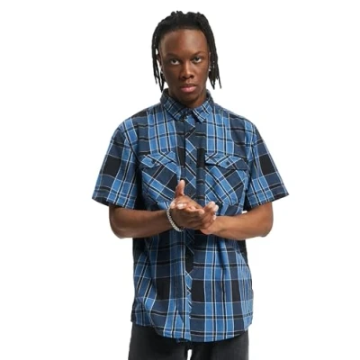 Abbildung von Brandit Roadstar Hemd, Herren, Größe: Large, Indigo checked