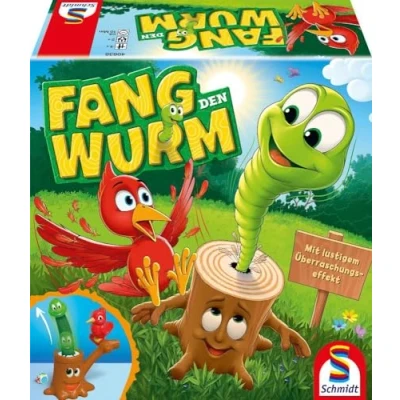 Abbildung von Schmidt Spiele 40638 Fang den Wurm, Kinderspiel, 3D Actionspiel