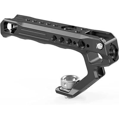 Abbildung von SMALLRIG Top Handle Ergonomischer Griff mit Positionierungslöchern für AR RI, Anti Off Designed Cold Shoe Adapter 2165C