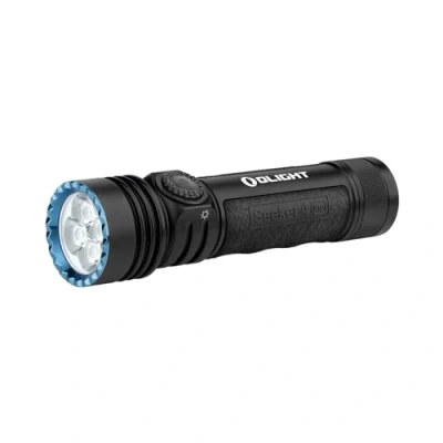 Abbildung von OLIGHT Seeker 4 Pro LED Taschenlampe mit Holster, 4600 Lumen 260 Meter, USB C Wiederaufladbare Lampe 15 Tage Akkulaufzeit, Tragbare Handlampe für den Alltag,Outdoor(Schwarz Kaltweiß)