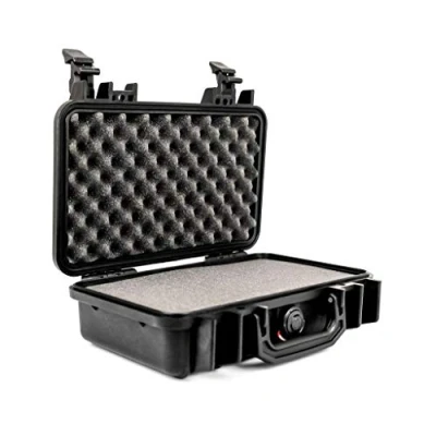 Abbildung von Peli 1170 Professioneller Kamerakoffer, IP67 Wasser und Staubdicht, 3L Volumen, mit Schaumstoffeinlage (Anpassbar), Schwarz, 000 110E, black