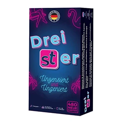 Abbildung von DREISTER Gesellschaftsspiele Unzensiert und Ungeniert Kartenspiel mit 480 Spielkarten für lustigen Spieleabend &amp; Brettspiele Erwachsene Bekannt durch Tiktok Partyspiele Silvester, Geschenk