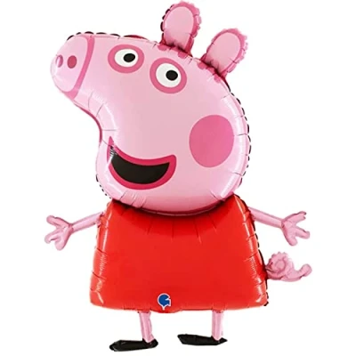 Abbildung von 37 Zoll riesiger Größe Peppa Schwein Charakter Folien Ballon Kinderparty Ballone