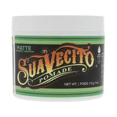 Abbildung von Suavecito Matte Pomade (Shine Free) Formula, Medium Hold Hair For Men, Low Shine Paste, 4oz/113g