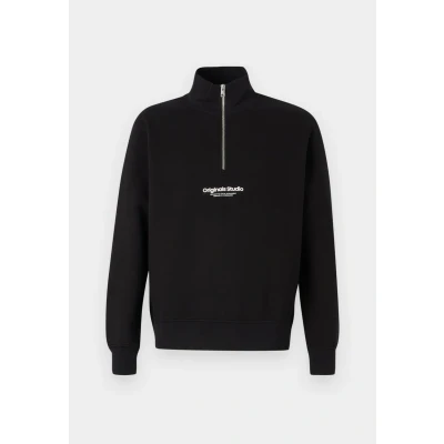 Abbildung von Jack &amp; Jones Jorvesterbro Quarter Sweatshirt, Herren, Größe: XL, Black