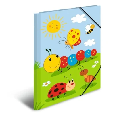Abbildung von HERMA Sammelmappe A4 Kinder Geburtstag, Eckspanner Mappe aus Pappe mit Kindergarten Motiv, Gummizug, Innenklappen und Innendruck für Jungen, Mädchen