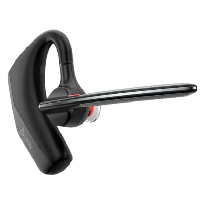 Abbildung von Poly Voyager Legend 30 Bluetooth Headset Noise Cancelling, WindSmart, Smart Sensor, 10 Stunden Akkulaufzeit, Ergonomisches Design, Schwarz