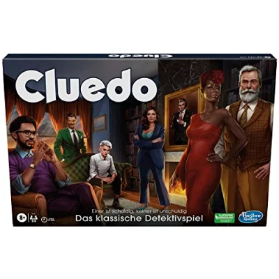 Abbildung von Cluedo NEUAUFLAGE: Dieses Spiel kombiniert das klassische mit einer überarbeiteten Geschichte des mysteriösen Mordfalls, interessanten Gruppe von Personen und der glamourösen Villa