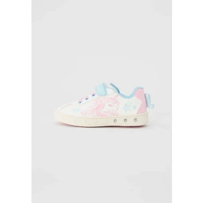 Abbildung von Geox Light UP Skylin GIRL Lauflernschuh für Kinder, Größe: 34, White/pink Schuhe