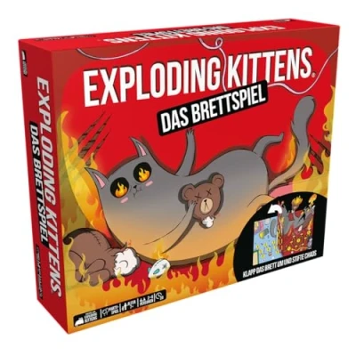 Abbildung von Exploding Kittens, Kittens: Das Brettspiel, Partyspiel, 2 6 Spieler, ab 7+ Jahren, 20 Minuten, Deutsch