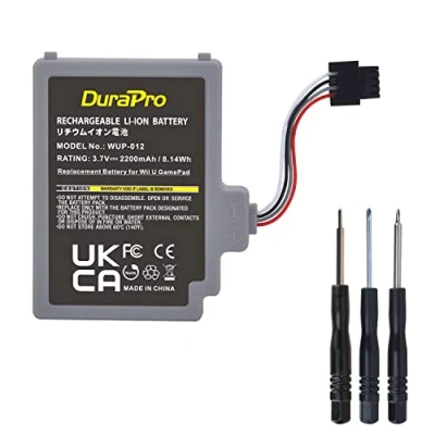 Abbildung von DuraPro 2200mAh WUP 012 010 Battery Akku for Nintendo Wii U Gamepad