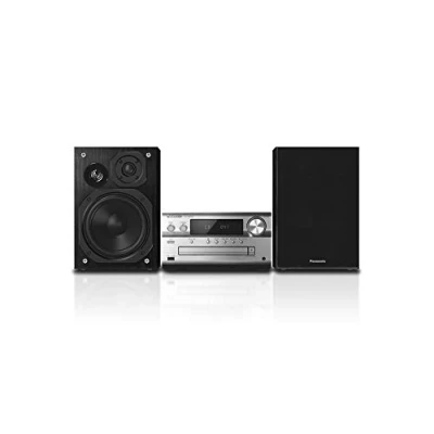 Abbildung von Panasonic SC PMX94EG S Micro HiFi System (120 W RMS, Digital DAB+, CD, UKW , Bluetooth, USB, AUX) silber, Einheitsgröße