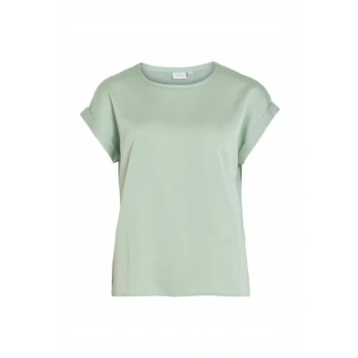Abbildung von VILA Viellette Tshirt basic, Damen, Größe: 34, Mint