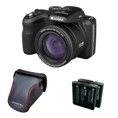 Abbildung von KODAK Pixpro Astro Zoom AZ426 Digitale Bridge Kamera, 42X optischer Zoom, 24 mm Weitwinkel, 20 Megapixel, 3 Zoll LCD, Full HD 1080p Video, Li Ionen Batterie Schwarz
