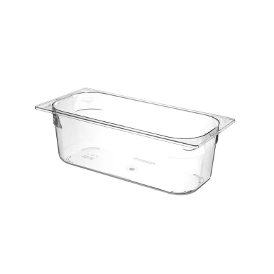 Abbildung von HENDI Eiscreme Behälter 36 x 16,5 12 cm 5 l PC Kunststoff transparent spülmaschinengeeignet, Eiscremebehälter
