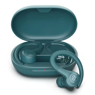 Abbildung von JLab Go Air Sport+ Kopfhörer Bluetooth, Sportkopfhörer 35+ Std., True Wireless In Ear kabellos für Läufer, Joggen, IP55 schweißresistent, USB C Ladecase, Be Aware Modus, Blaugrün
