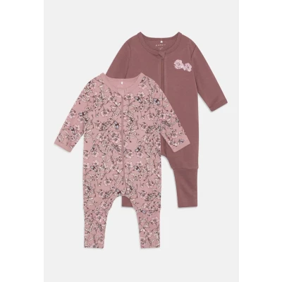Abbildung von Name it Nbfnightsuit ZIP Flower 2 PACK Pyjama für Kinder, Größe: 50, Grape shake