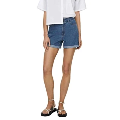 Abbildung von ONLY LIFE Jeans Shorts, Damen, Größe: XL, Medium blue denim