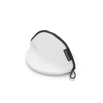 Abbildung von Brabantia Wäschebeutel BH Schützende Mesh Wäschetasche für Ihre Feinwäsche Einfach zu Bedienen Spezielle Abdeckung die Zuglasche Wäschezubehör White 15,5 x 26,5 1,5 cm