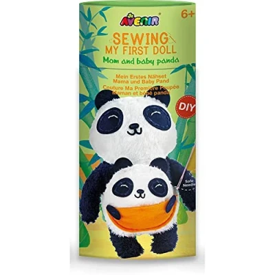 Abbildung von Avenir AVE10048 DIY Nähset, Sewing Panda, Bastelset für Kinder, Kreativ Set, ab 6 Jahren, Mittel