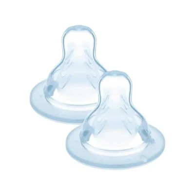 Abbildung von MAM Set mit 2 Saugern Größe X, extra schneller Fluss für die Pappe, aus SkinSoft Silikon, 6+ Monate