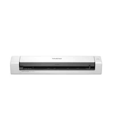 Abbildung von Brother DS 740 Mobiler Scanner A4 Vorder und Rückseite USB Netzteil 15 ppm Farbe Schwarz/Weiß Scan to