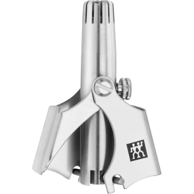 Abbildung von ZWILLING Nasen und Ohrenhaartrimmer (Sichere Haarentfernung, innenliegende Schneiden, Inklusive Reinigungspinsel), Premium, Silber, 50 mm