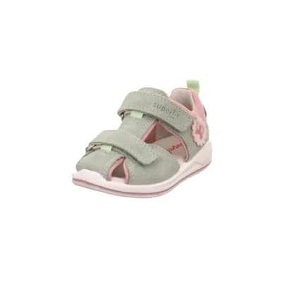 Abbildung von Superfit Boomerang Riemensandalette für Kinder, Größe: 26, Hellgrün/rosa Schuhe