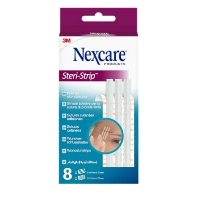 Abbildung von Nexcare Steri Strip Wundverschlussstreifen, assortiert, 8/Packung , 8 Stück (1er Pack)