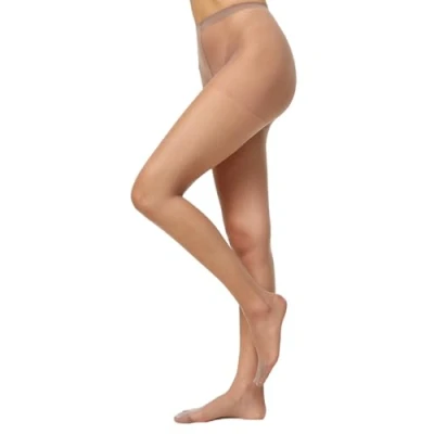 Abbildung von Nur Die 3er Pack Supersitz Color 20 DEN Große Größen transparente Fein Strumpfhose matte Optik Nylon bequemer Bund Damen, perle, XL