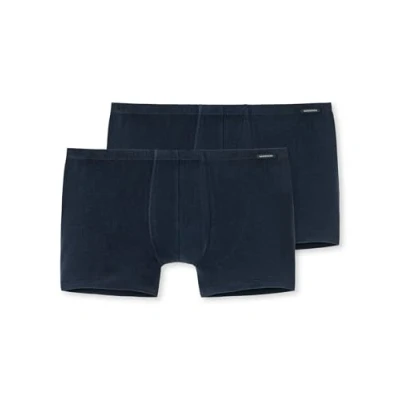 Abbildung von Schiesser Essential Shorts 2 PACK Panties, Herren, Größe: XXL, Dunkelblau