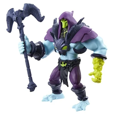 Abbildung von Masters of the Universe HBL67 He Man and Skeletor Actionfigur, MOTU Actionfigur basierend auf der Zeichentrickserie zum Nachspielen, bewegliche Kampffigur, ab 4 Jahren