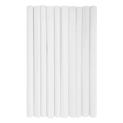 Abbildung von Interdruk Crepe Paper Rolls for Kids, DIY and Decorations Pack of 10 Reels (50cm x 200cm, 28g/m2) 01 White