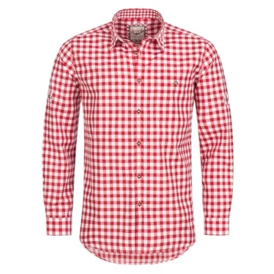 Abbildung von Stockerpoint Trachtenhemd OC Franzl kariert modern Fit S Rot
